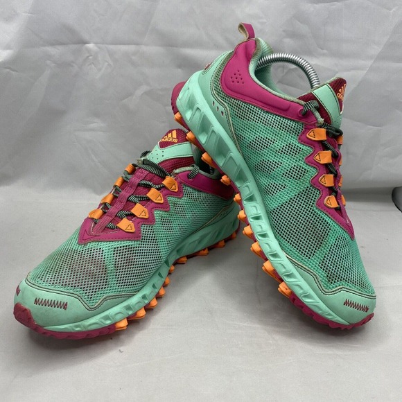 Adidas Vigor TR 4 D74004 Teal Pink Trail Running Shoes Womens Size 8.5US - Picture 5 of 10